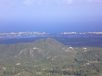 Aussicht auf Porto Colom von Sant Salvador